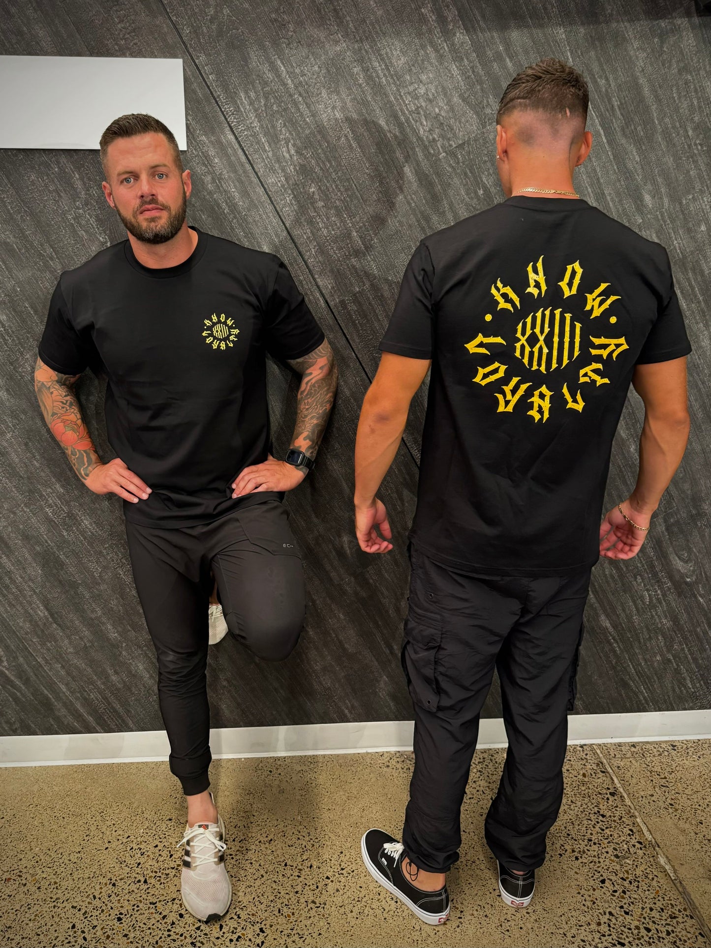 Classic cholo black and gold
